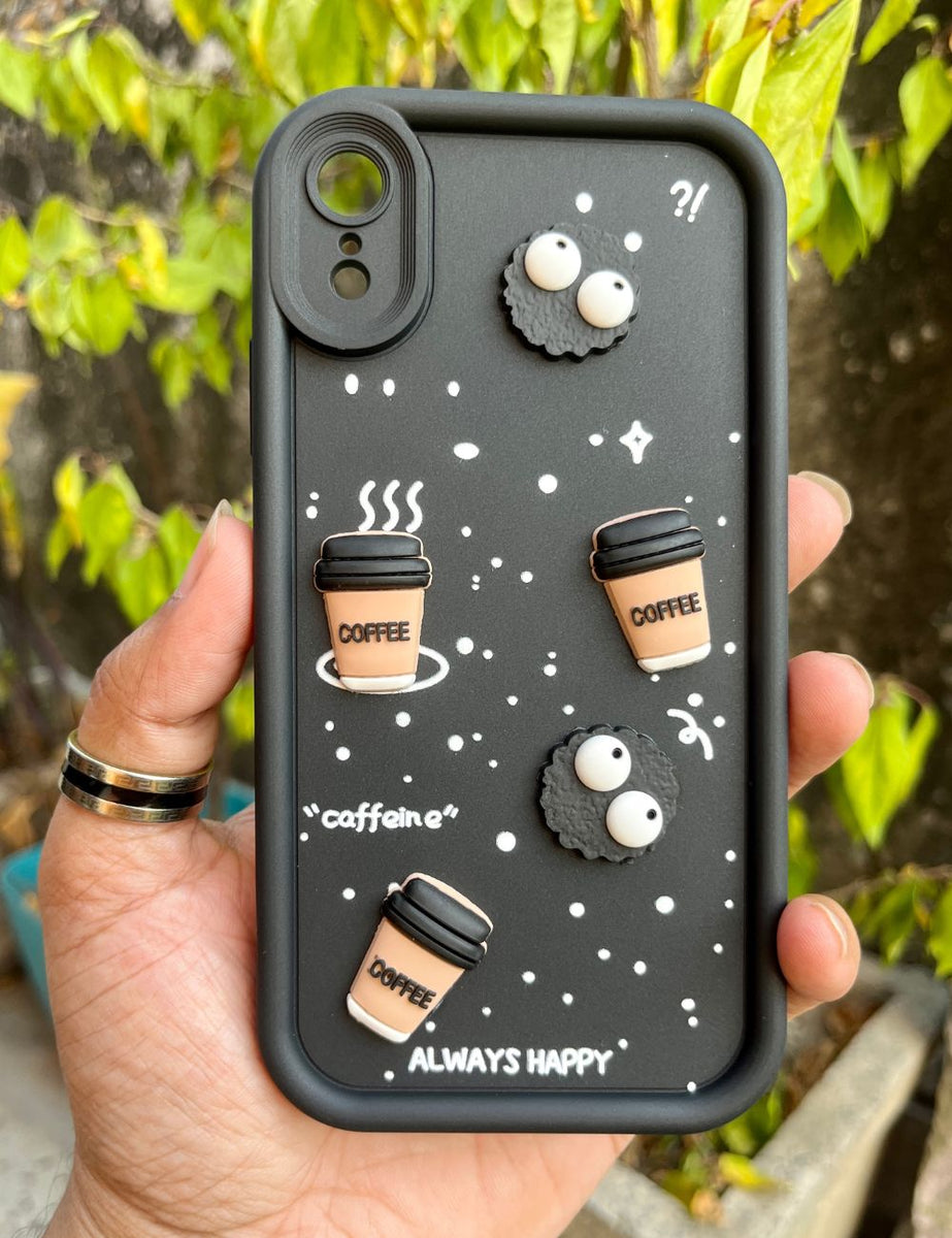 Xr Phone Cases Iphone Xr Cover Case Black Coffee Silicone Designer