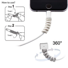 Load image into Gallery viewer, Spiral Cable Protector Set of 8 pcs