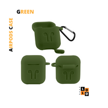 Load image into Gallery viewer, Green Silicone Case for AirPods 1/2