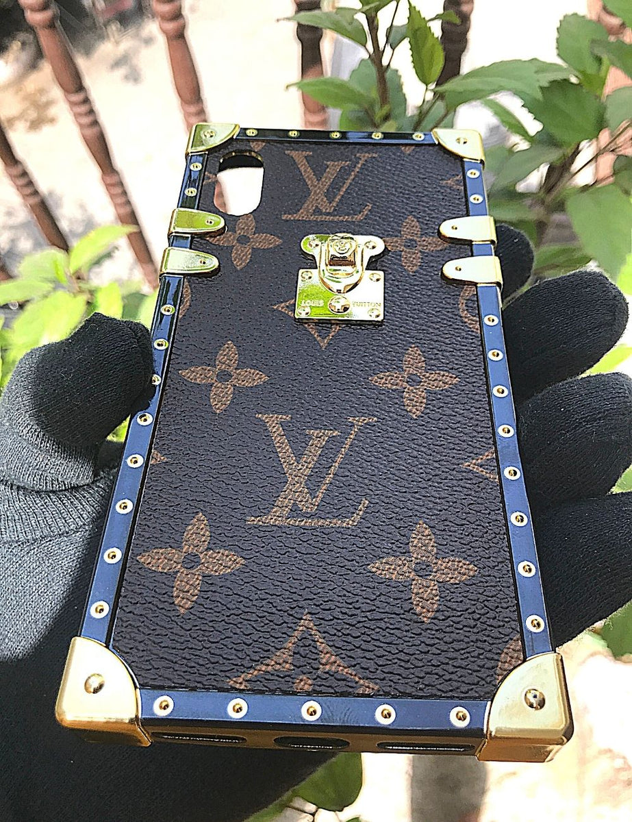 Square LV Leather Premium case for Apple Iphone 11 – Caselolo