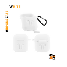 Load image into Gallery viewer, White Silicone Case for AirPods 1/2