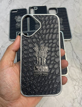 Load image into Gallery viewer, Satyamev Jayate Leather Case For Apple Iphone 16 Plus
