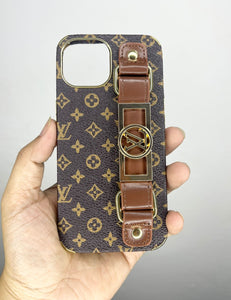 Branded Leather Belt Luxury Case For Apple Iphone 13
