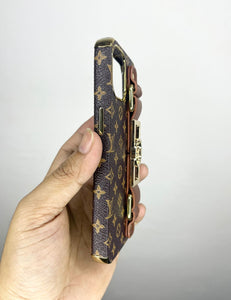 Branded Leather Belt Luxury Case For Apple Iphone 13