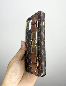 Branded Leather Belt Luxury Case For Apple Iphone 13