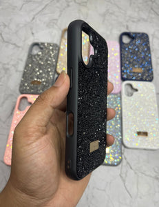 Black Swarovski Luxury Case For Apple Iphone 16
