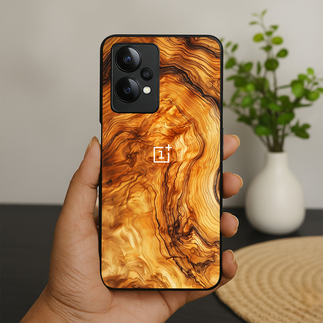 Golden Grain Printed Metal Case For Oneplus Nord Ce 2 Lite