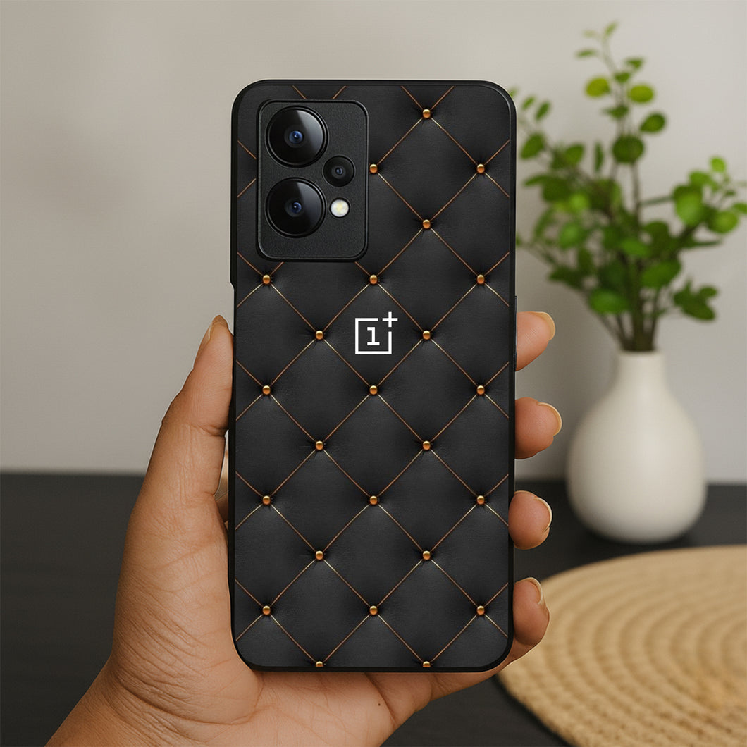 Leather Luxe Printed Metal Case For Oneplus Nord Ce 2 Lite