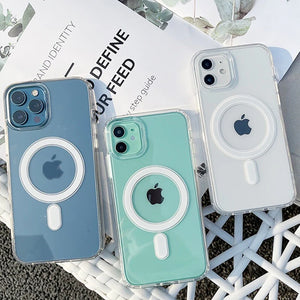 Transparent Magsafe premium case for Apple Iphone 15 Pro