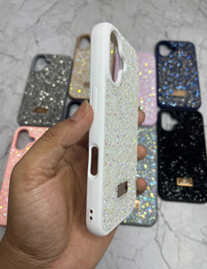 White Swarovski Luxury Case For Apple Iphone 16