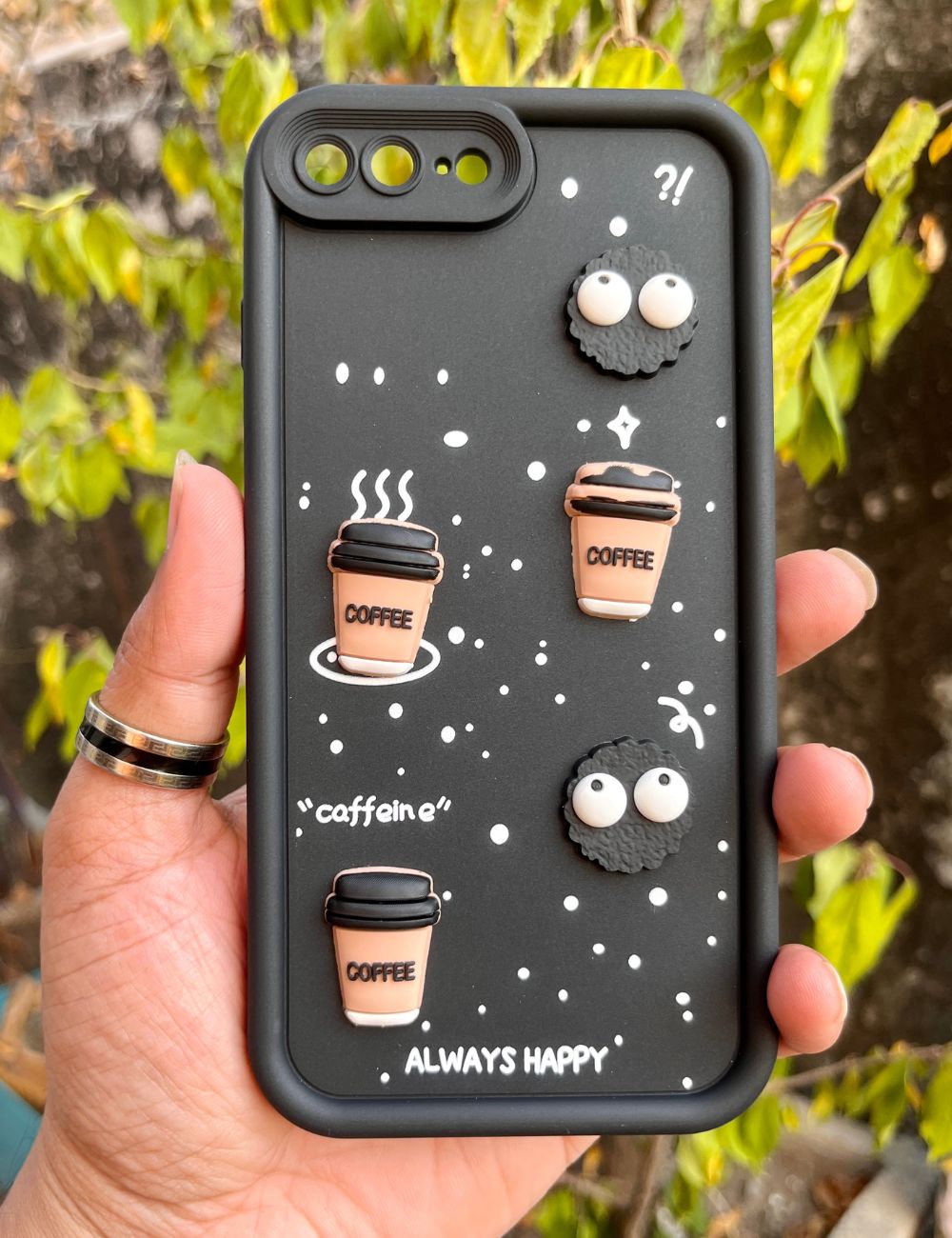 Black Coffee Silicone Designer Case For Apple Iphone 7Plus/8Plus Caselolo Black Coffee Silicone Designer Case For Apple Iphone 7Plus/8Plus Caselolo