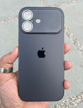 Load image into Gallery viewer, Black Electroplated Chrome Glass Lense Case For Apple Iphone 17

