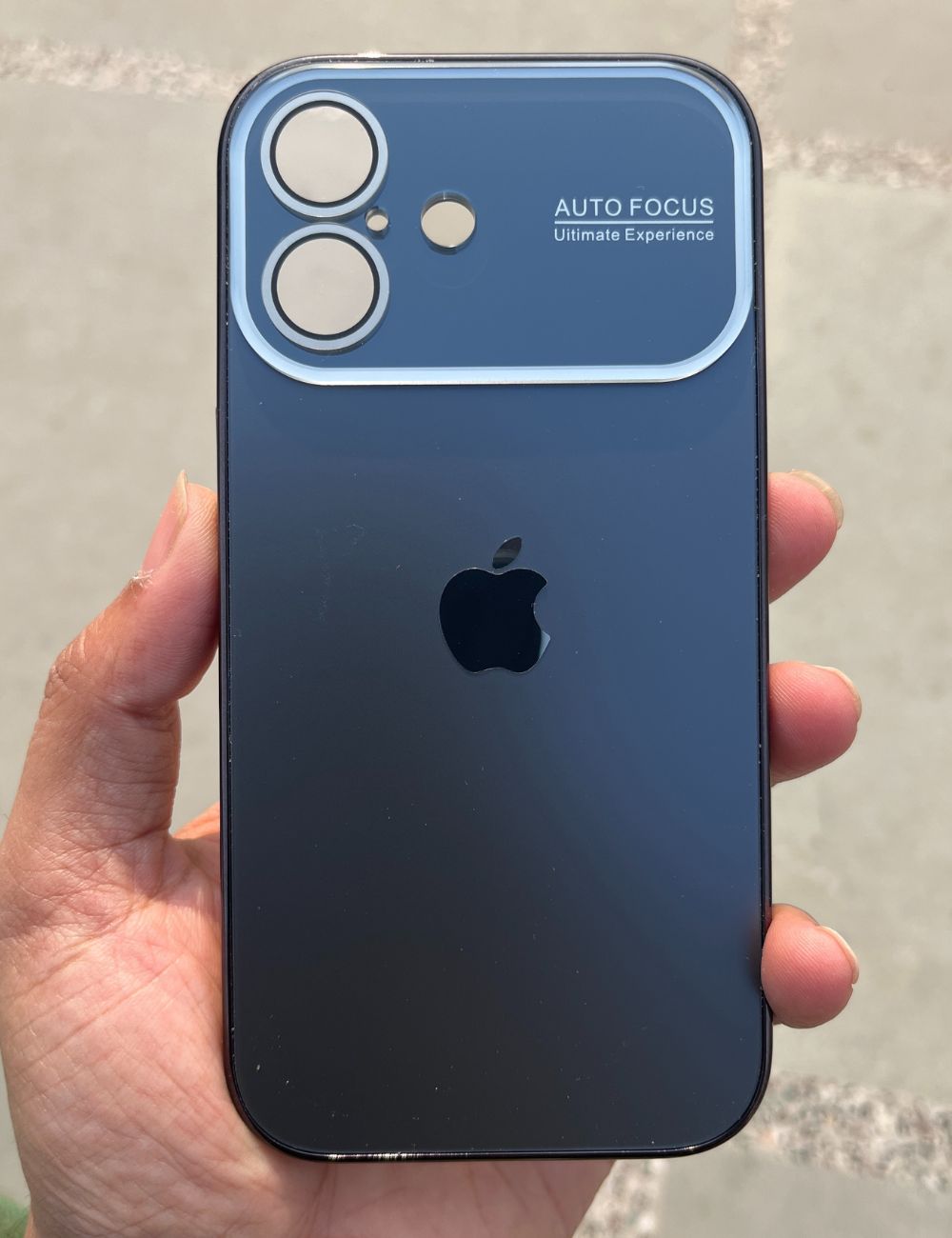 Black Auto Focus Luxury Design Case For Apple Iphone 16