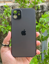 Load image into Gallery viewer, Black Electroplated Chrome Glass Lense Case For Apple Iphone 11
