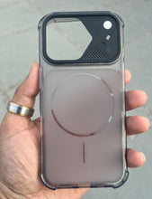 Load image into Gallery viewer, Black Edge To Edge Drop Protection Clear Case For Apple Iphone 17
