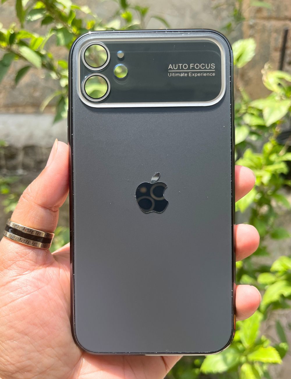 Black Auto Focus Luxury Design Case For Apple Iphone 12