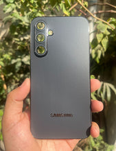 Load image into Gallery viewer, Black Electroplated Chrome Glass Lense Case For Samsung Galaxy S23 Fe

