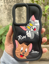 Load image into Gallery viewer, Black T&amp;J Cartoon cute silicone case for Oneplus Nord Ce 2
