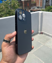 Load image into Gallery viewer, Black Electroplated Chrome Glass Lense Case For Apple Iphone 13 Pro Max
