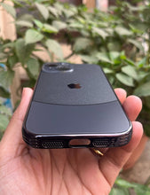 Load image into Gallery viewer, Black Leather 2in1 Glass Lense Case For Apple Iphone 14
