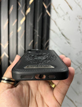 Load image into Gallery viewer, Black Lion Engraved Luxury Designer Case For Apple Iphone 13
