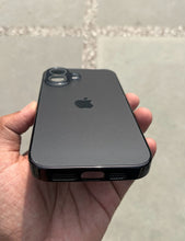 Load image into Gallery viewer, Black Electroplated Chrome Glass Lense Case For Apple Iphone 16
