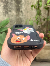 Load image into Gallery viewer, Black T&amp;J Cartoon cute silicone case for Oneplus Nord Ce 2
