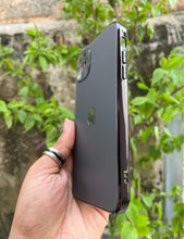 Load image into Gallery viewer, Black Electroplated Chrome Glass Lense Case For Apple Iphone 11
