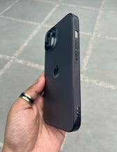 Load image into Gallery viewer, Black Electroplated Chrome Glass Lense Case For Apple Iphone 13
