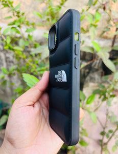 Black Puff Brand Soft Silicone Case For Apple Iphone 14