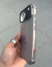 Load image into Gallery viewer, Black Edge To Edge Drop Protection Clear Case For Apple Iphone 15
