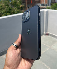Load image into Gallery viewer, Black Electroplated Chrome Glass Lense Case For Apple Iphone 13 Pro Max
