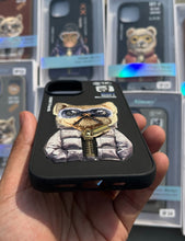 Load image into Gallery viewer, Black Dog Zipper Working Jacket Luxury Case For Apple Iphone 15
