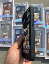 Load image into Gallery viewer, Black Dog Zipper Working Jacket Luxury Case For Apple Iphone 15
