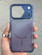 Load image into Gallery viewer, Blue Edge To Edge Drop Protection Clear Case For Apple Iphone 17
