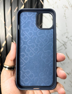 Deep Blue Lion Engraved Luxury Designer Case For Apple Iphone 15