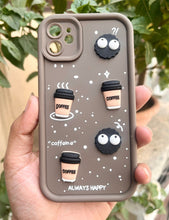Load image into Gallery viewer, Brown Coffee Silicone Designer Case For Apple Iphone 11
