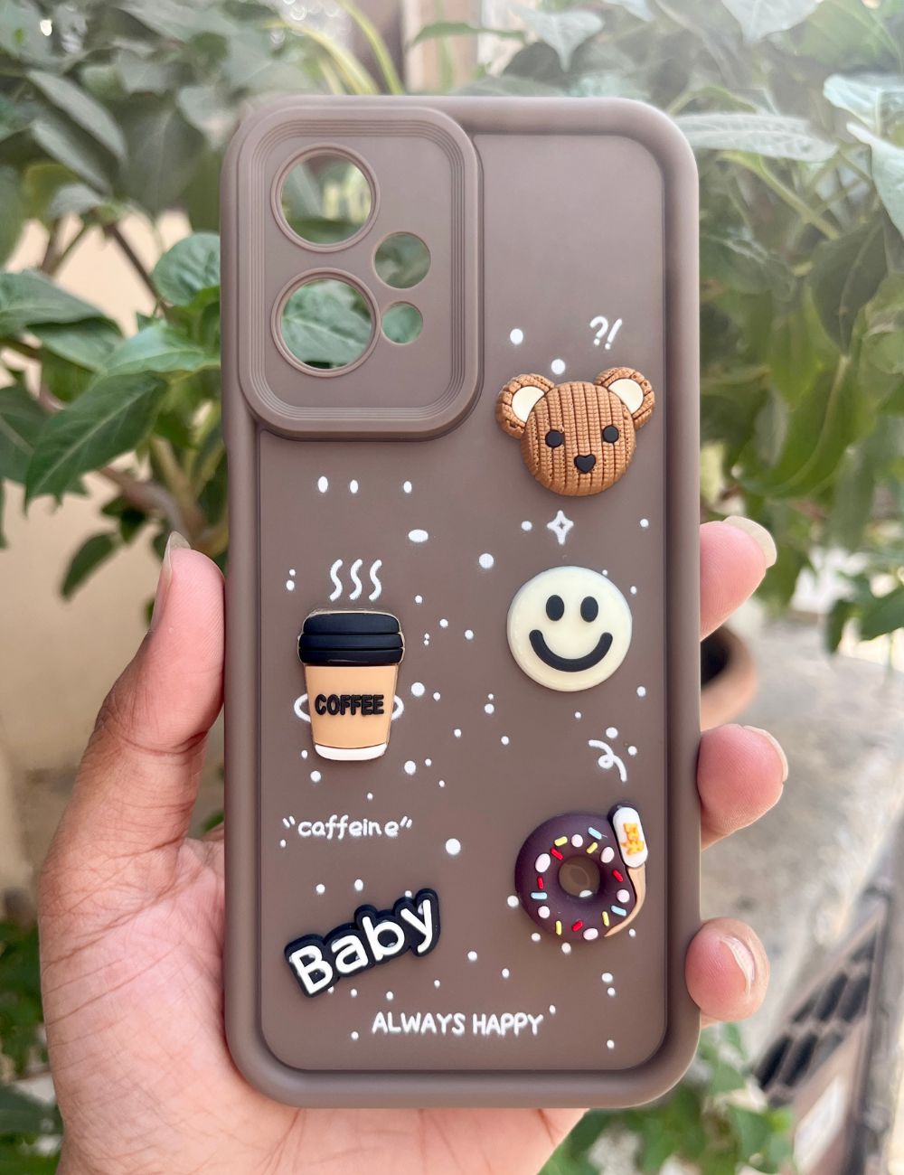 Brown Coffee Silicone Designer Case For Oneplus Nord Ce 2 Lite