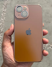 Load image into Gallery viewer, Deep Brown Electroplated Chrome Glass Lense Case For Apple Iphone 15 Plus
