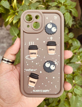 Load image into Gallery viewer, Brown Coffee Silicone Designer Case For Apple Iphone 15
