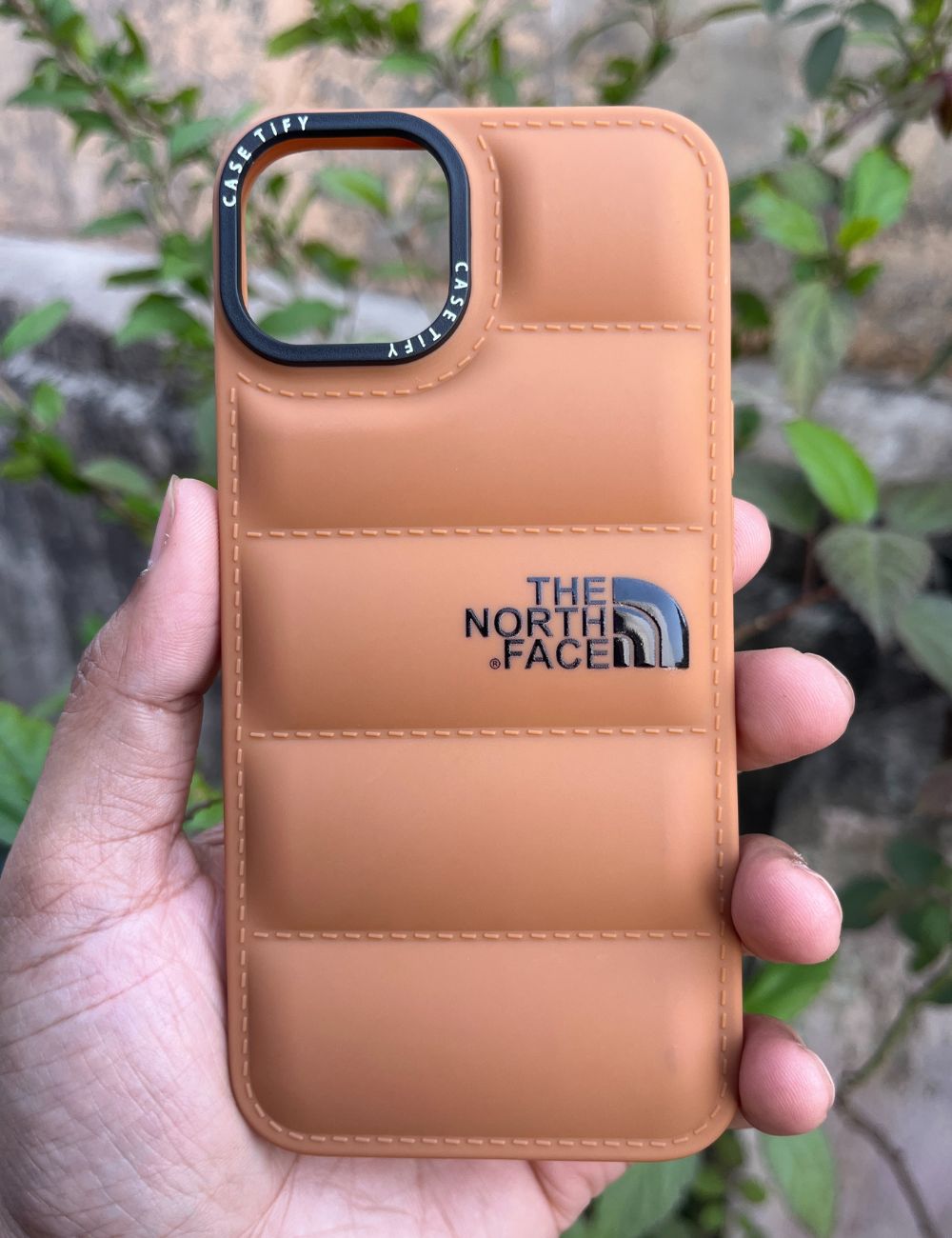 Brown Puff Brand Soft Silicone Case For Apple Iphone 13