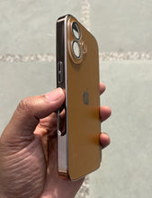 Load image into Gallery viewer, Deep Brown Electroplated Chrome Glass Lense Case For Apple Iphone 16 Plus
