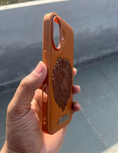 Load image into Gallery viewer, Brown Lion Engraved Luxury Designer Case For Apple Iphone 16
