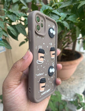 Load image into Gallery viewer, Brown Coffee Silicone Designer Case For Apple Iphone 11
