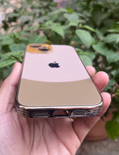 Load image into Gallery viewer, Brown Leather 2in1 Glass Lense Case For Apple Iphone 13
