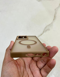 Brown Matte Magsafe Case For Samsung Galaxy S24 Ultra