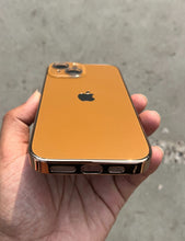 Load image into Gallery viewer, Deep Brown Electroplated Chrome Glass Lense Case For Apple Iphone 15 Plus
