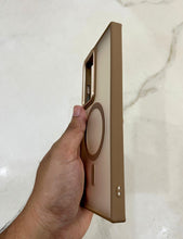 Load image into Gallery viewer, Brown Matte Magsafe Case For Samsung Galaxy S22 Ultra
