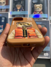 Load image into Gallery viewer, Brown Bear Zipper Working Jacket Luxury Case For Apple Iphone 15
