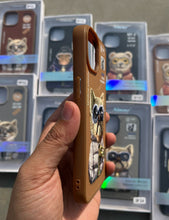 Load image into Gallery viewer, Brown Dog Zipper Working Jacket Luxury Case For Apple Iphone 13

